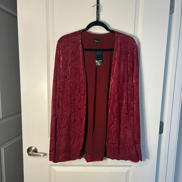 Torrid Size 3 Burn Out Velvet Blazer - Picture 7 of 8